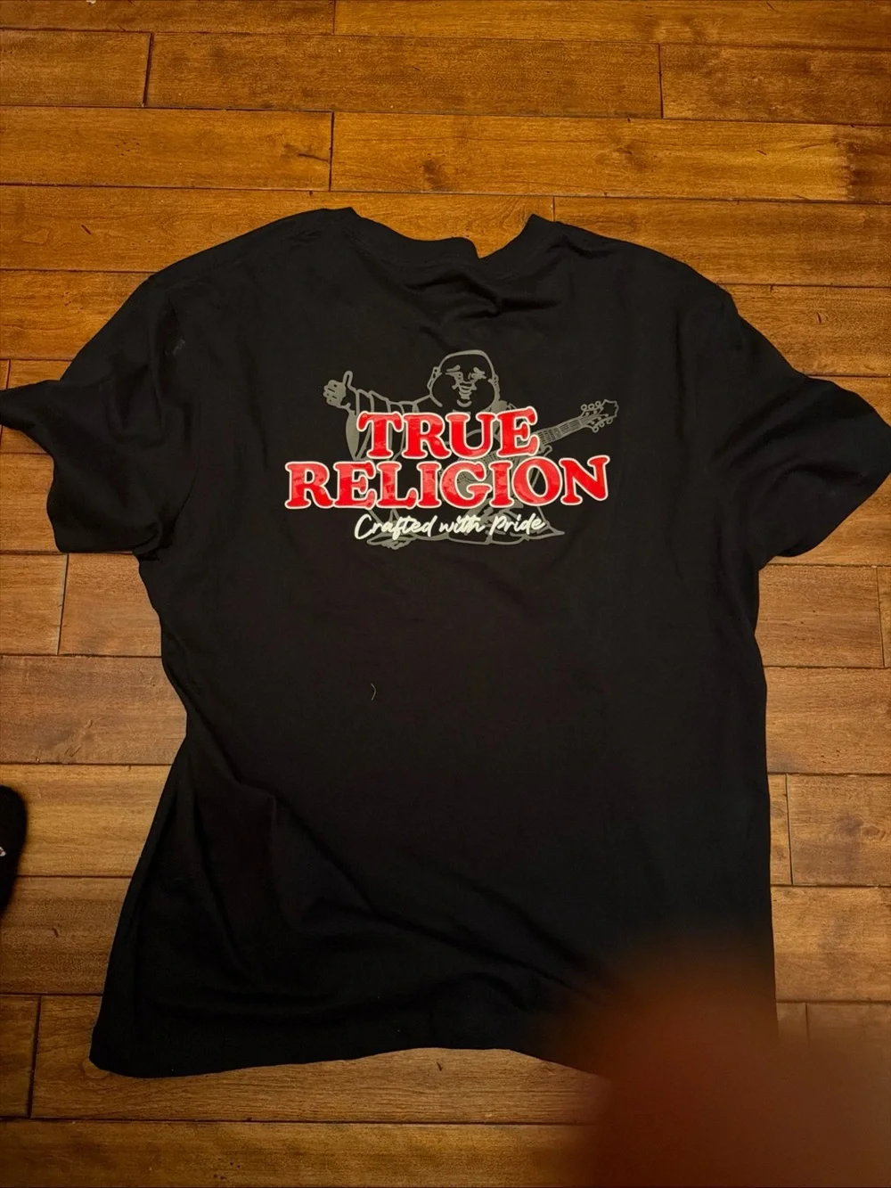 MENS TRUE RELIGION‎ BIG BUDDHA BLACK T-SHIRT XL